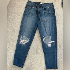 SO Medium Wash Distressed High Rise Mom Jean Size 11/30W